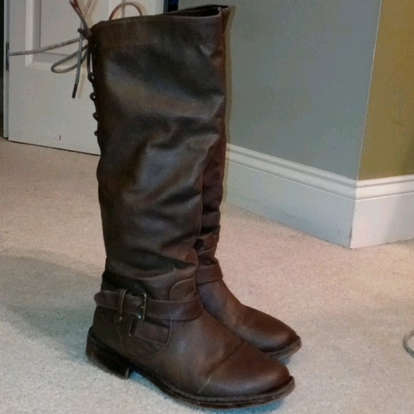 PRELOVED & VERY ADMRED XO XO Lace Up Shoe- Lace Tie Up Rear Boots - Picture 1 of 6